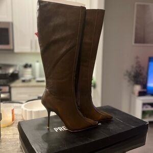 Women's Brown Knee-High Boots